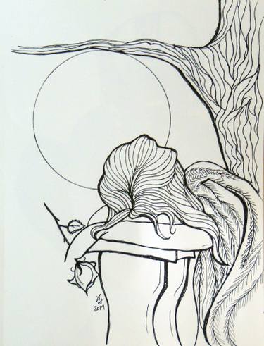 375x491 Crying Stone Angel Drawing - Crying Angel Drawing