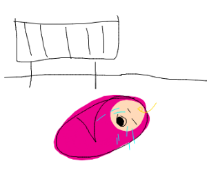 300x250 A Crying Baby Drawing - Crying Baby Drawing