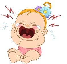 236x225 Cartoon Picture Of Baby Crying - Crying Baby Drawing