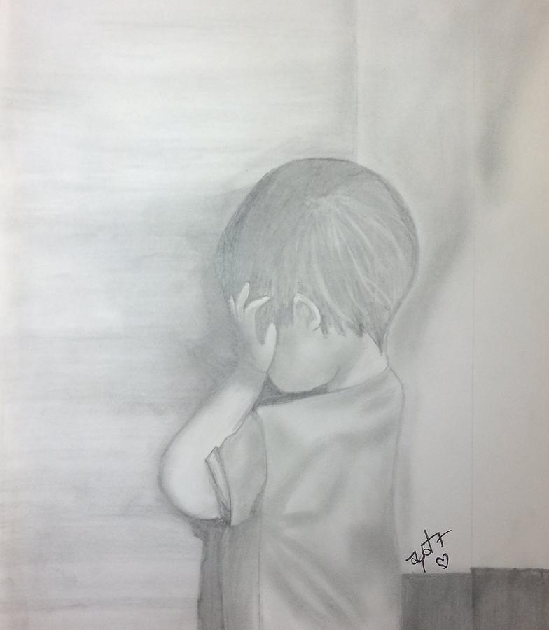 784x900 Cry Boy Drawing - Crying Boy Drawing