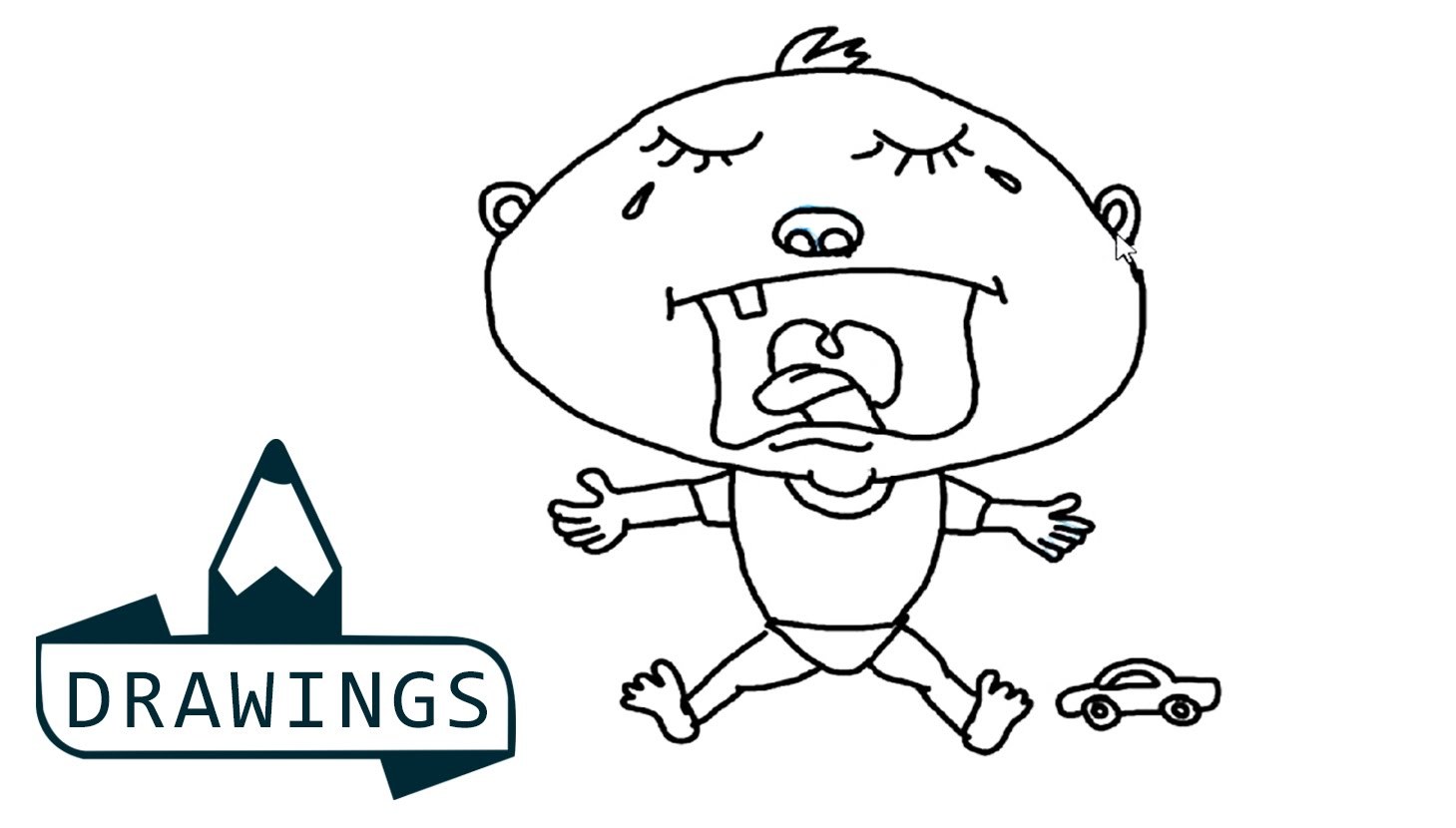 1459x830 How To Draw A Crying Boy - Crying Boy Drawing