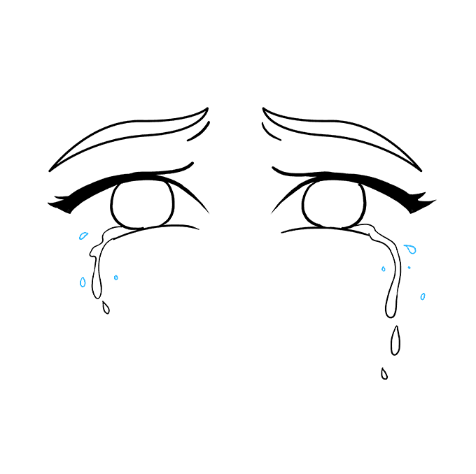 680x678 How To Draw Tears Really Easy Drawing Tutorial - Crying Drawing