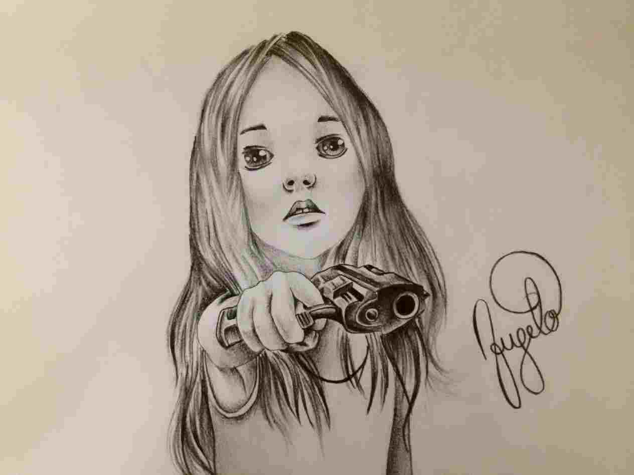 1264x948 Sad Little Girl Crying Drawing Picture Drawing Skill - Crying Drawing