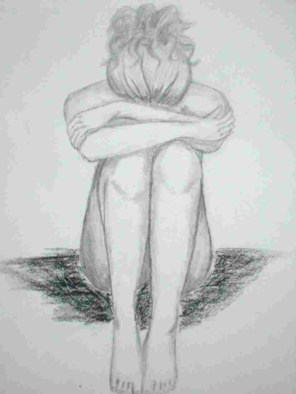 948x1264 Girl Sobbing Crying Drawing Rhdrawingslycom Painting Pencil Pencil - Crying Drawing