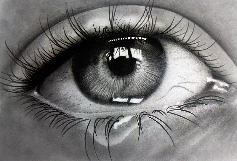 Crying Eye Drawing at Explore collection of Crying