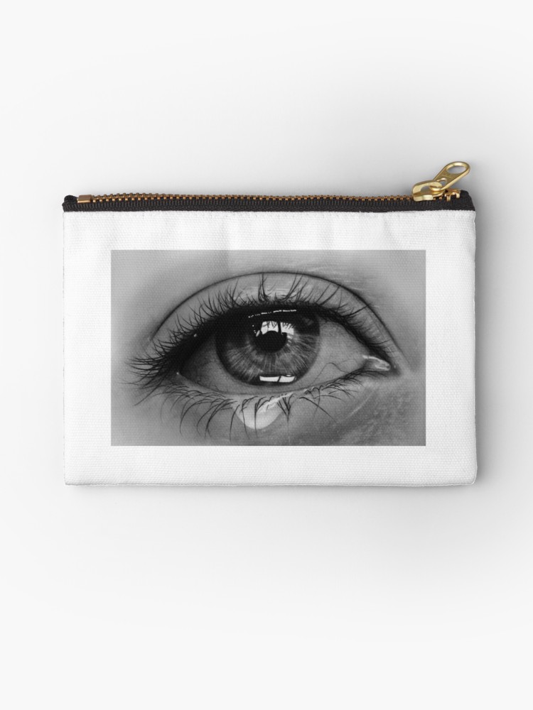 750x1000 Crying Eye Studio Pouches - Crying Eye Drawing
