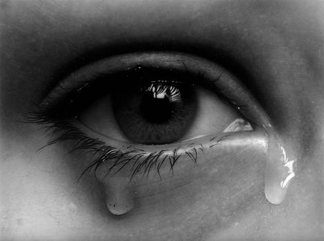 470x350 Crying Eye Drawing - Crying Eye Drawing