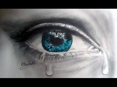 480x360 How To Draw A Realistic Crying Eye - Crying Eye Drawing