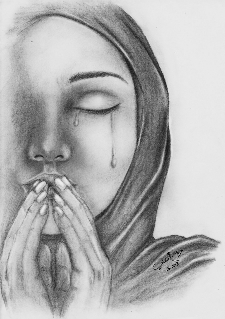 Crying Lady Drawing at Explore collection of