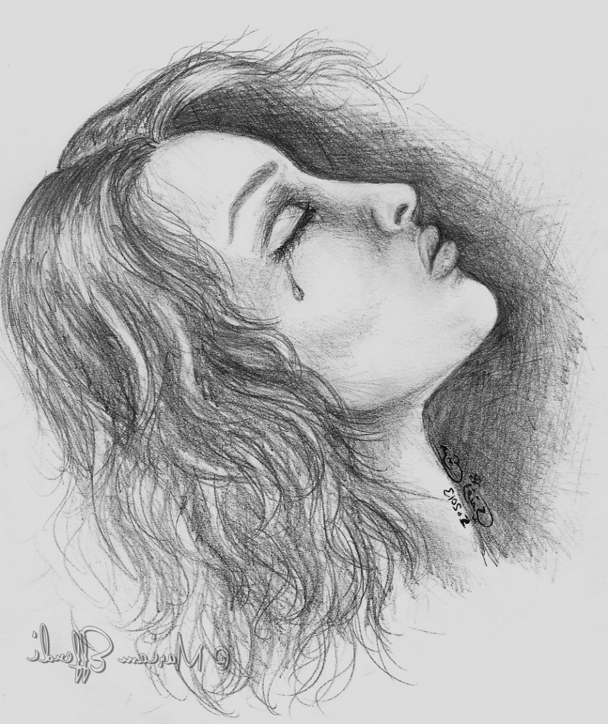 Crying Lady Drawing at Explore collection of