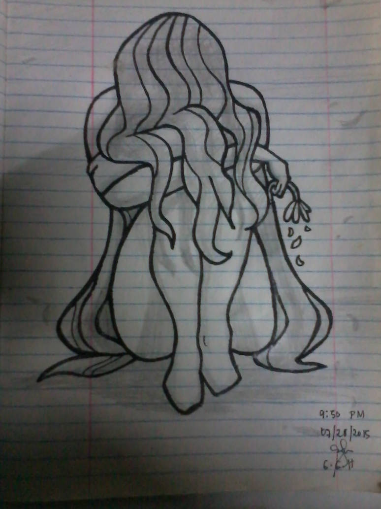 774x1033 Crying Lady - Crying Lady Drawing