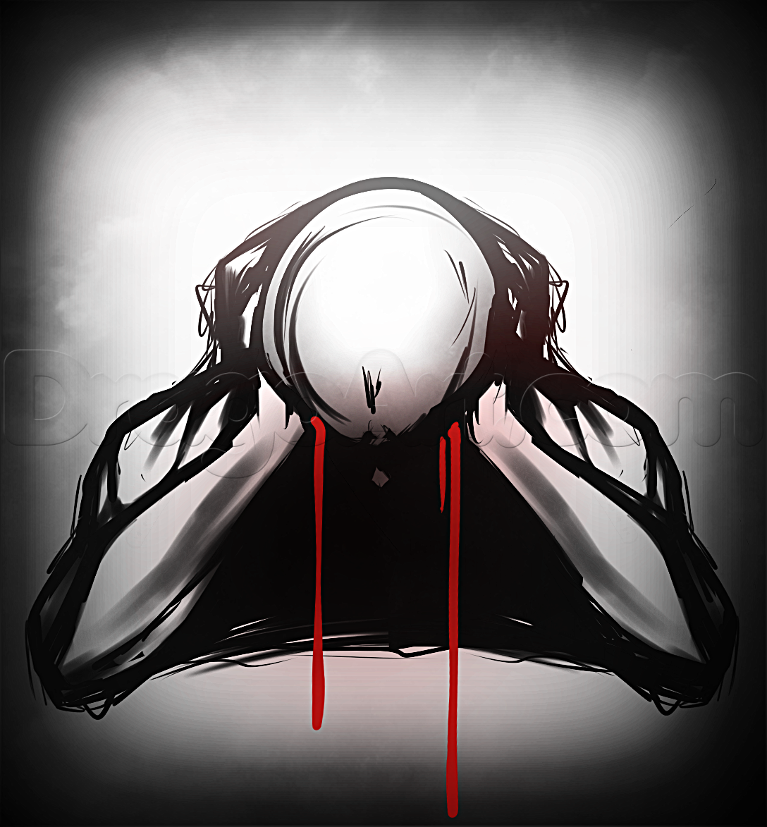 1088x1173 How To Draw A Crying Man, Step - Crying Man Drawing