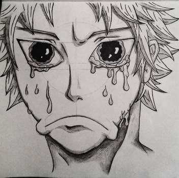352x350 Manga Crying Man - Crying Man Drawing