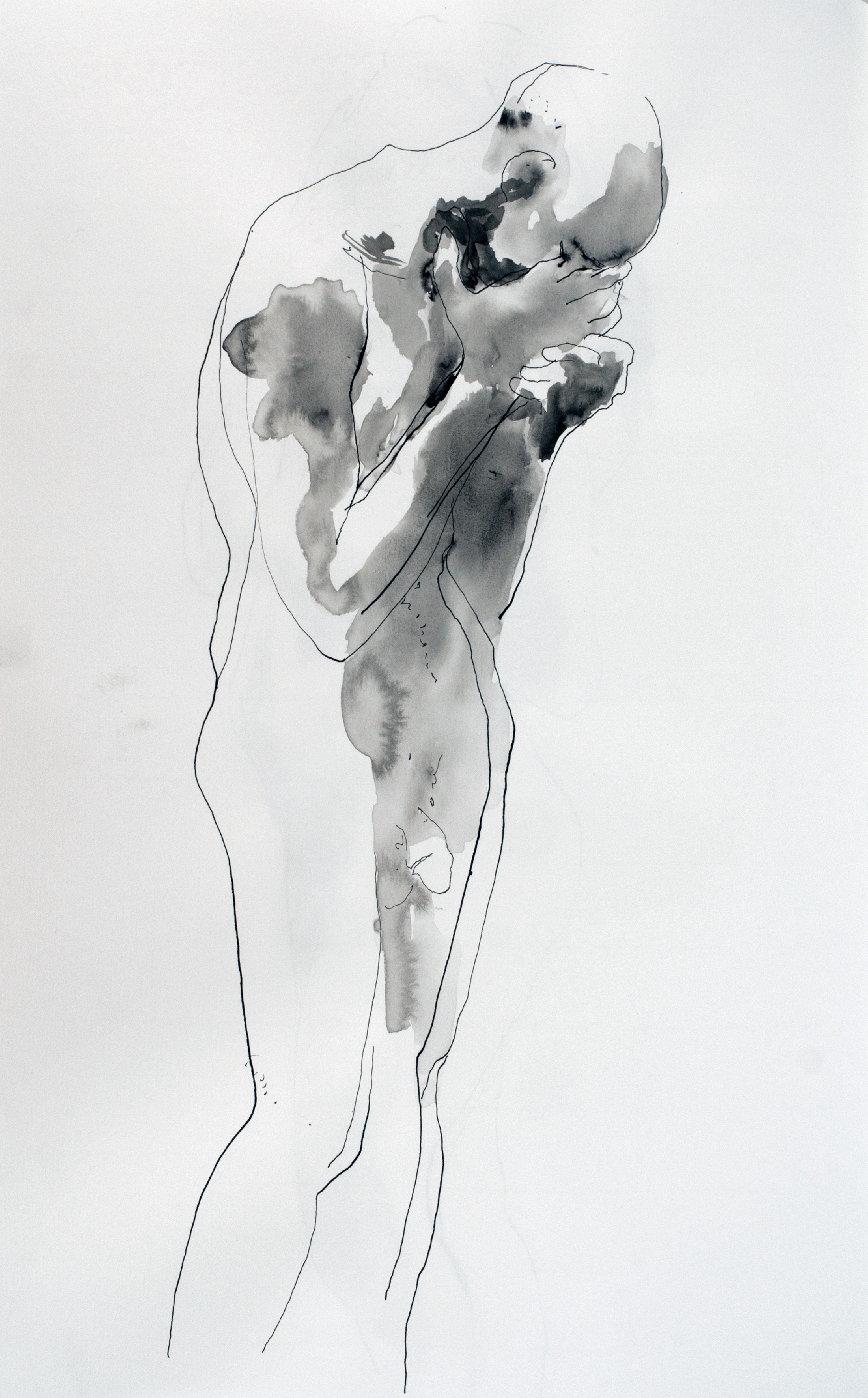 2201x3543 Drawings Sam Drukker - Crying Man Drawing