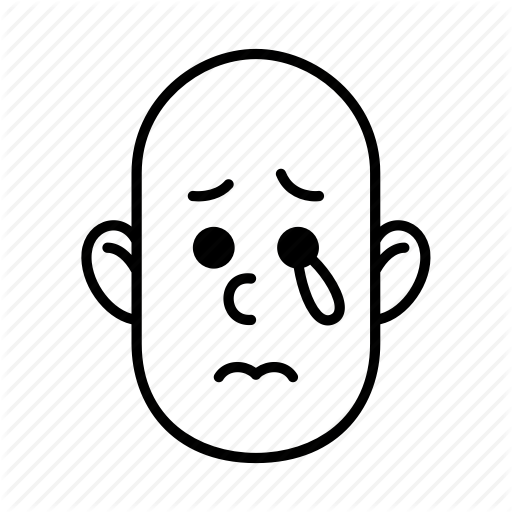 512x512 Drawing Sadness Sad Transparent Png Clipart Free Download - Crying Person Drawing
