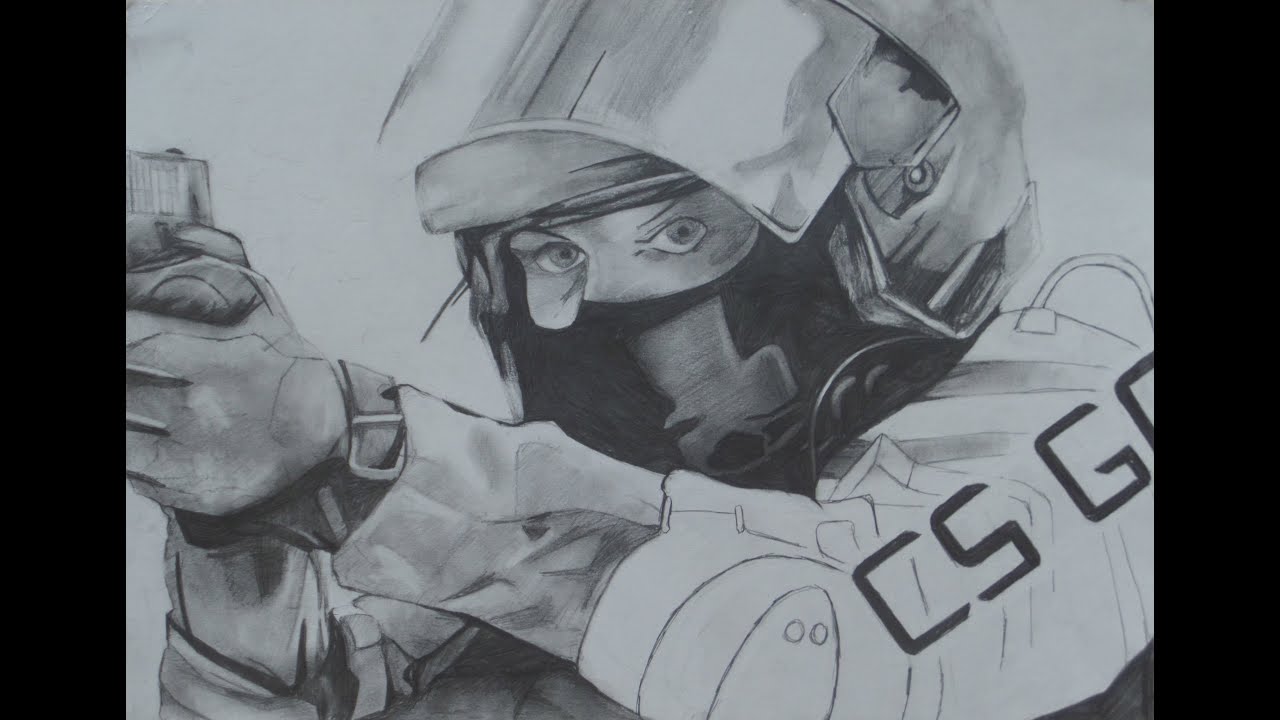 1280x720 Speed Art - Csgo Drawing
