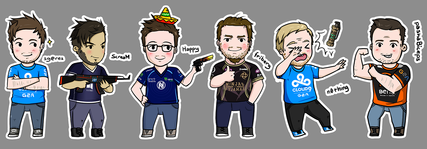 1500x525 Awesome Csgo Themed Drawings - Csgo Drawing