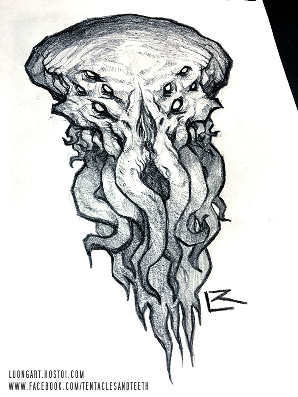 1000x1333 Cthulhu Sketch - Cthulhu Drawing