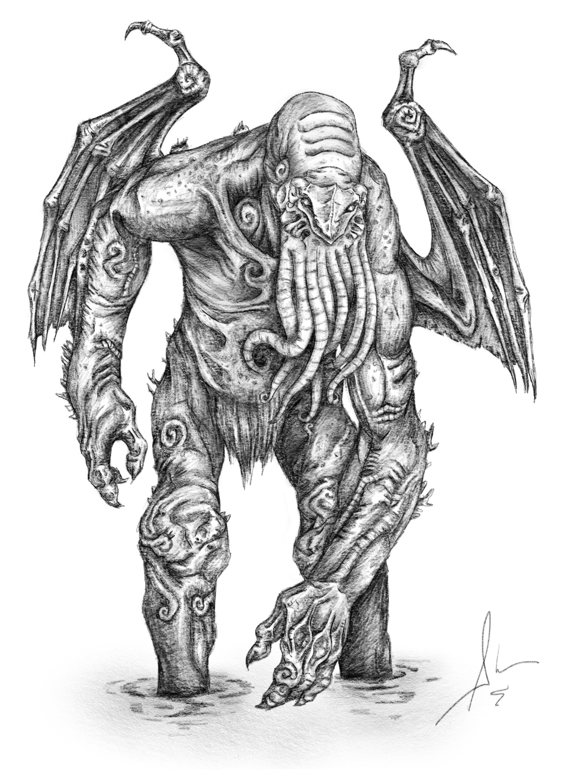 Cthulhu Drawing at Explore collection of Cthulhu