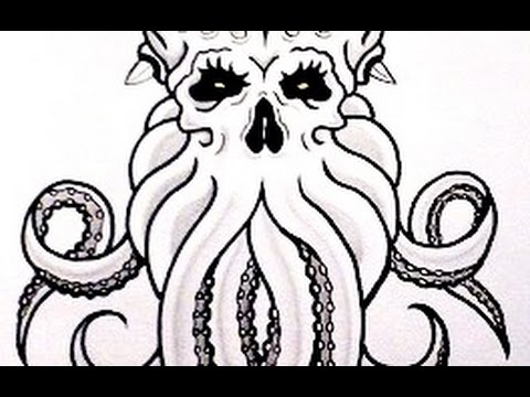 480x360 How To Draw Cthulhu - Cthulhu Drawing