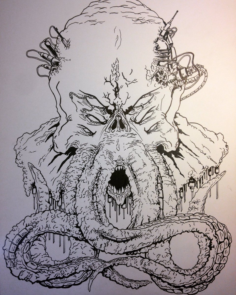 960x1200 jake tacito on twitter cyber cthulhu! - Cthulhu Drawing