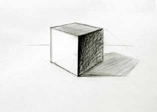 315x225 cube drawing how to draw and shade a cube good for teaching form - Cube Drawing