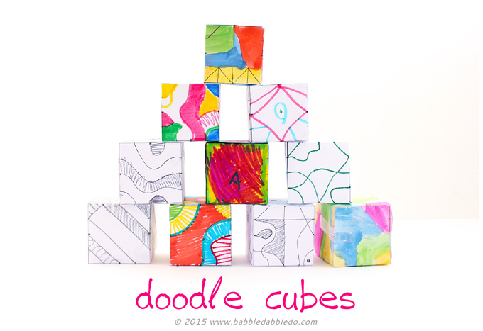 680x467 drawing ideas for kids doodle cubes - Cube Drawing