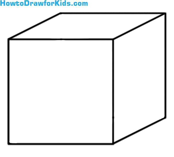 700x630 How To Draw A Cube For Kids How To Draw For Kids - Cube Drawing