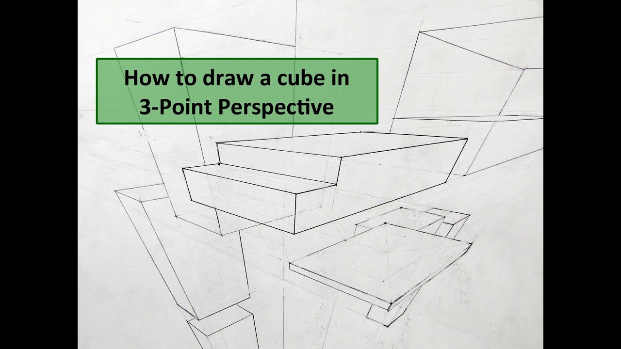 1280x720 How To Draw A Cube In Point Perspective - Cube Perspective Drawing