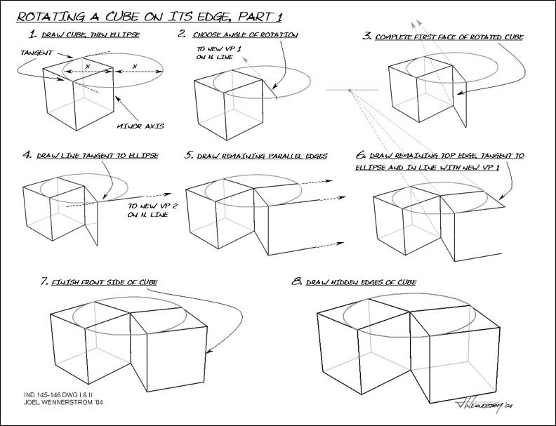 792x607 Rotation Of A Cube In Perspective Svs Forums - Cube Perspective Drawing