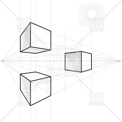 Cube Perspective Drawing at PaintingValley.com | Explore collection of ...