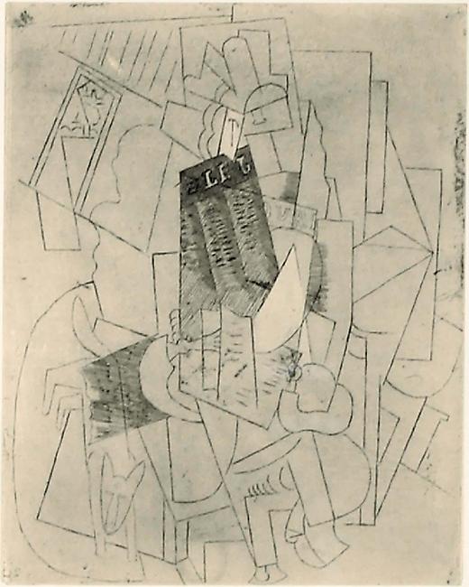 520x650 picasso's cubist phase - Cubism Drawing