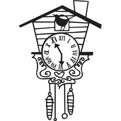 250x250 cuckoo with clock drawings - Cuckoo Clock Drawing
