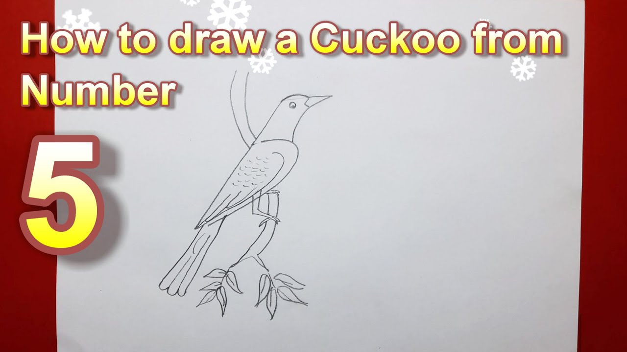 1280x720 How To Draw A Cuckoo From Number Drawing Ideadiy Projects - Cuckoo Drawing