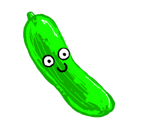 300x250 Happy Cucumber Drawing - Cucumber Drawing