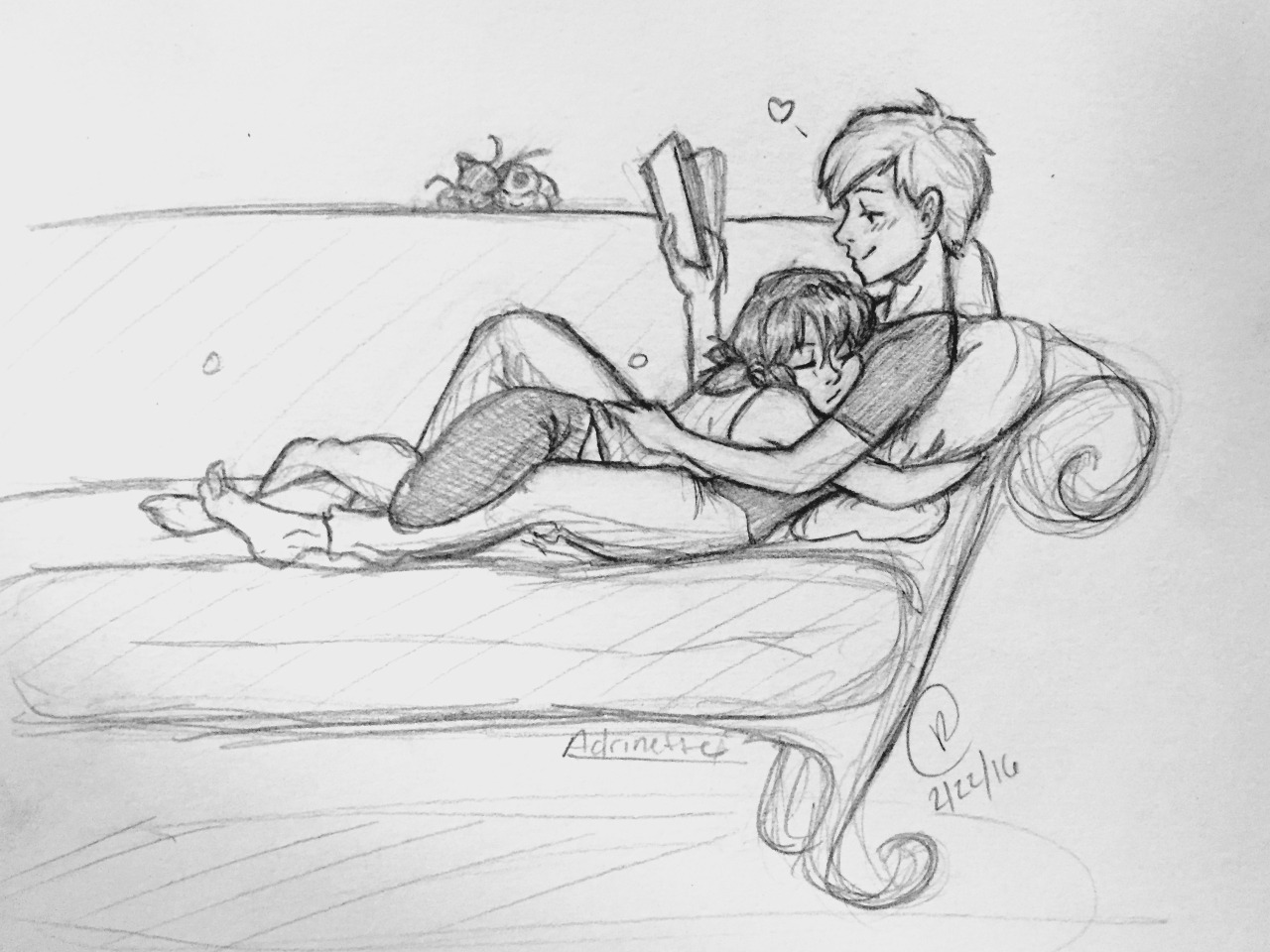1280x960 random punk apainterspointe cuddling adrinette - Cuddling Drawing