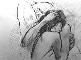 260x194 couple drawings cuddling - Cuddling Drawing