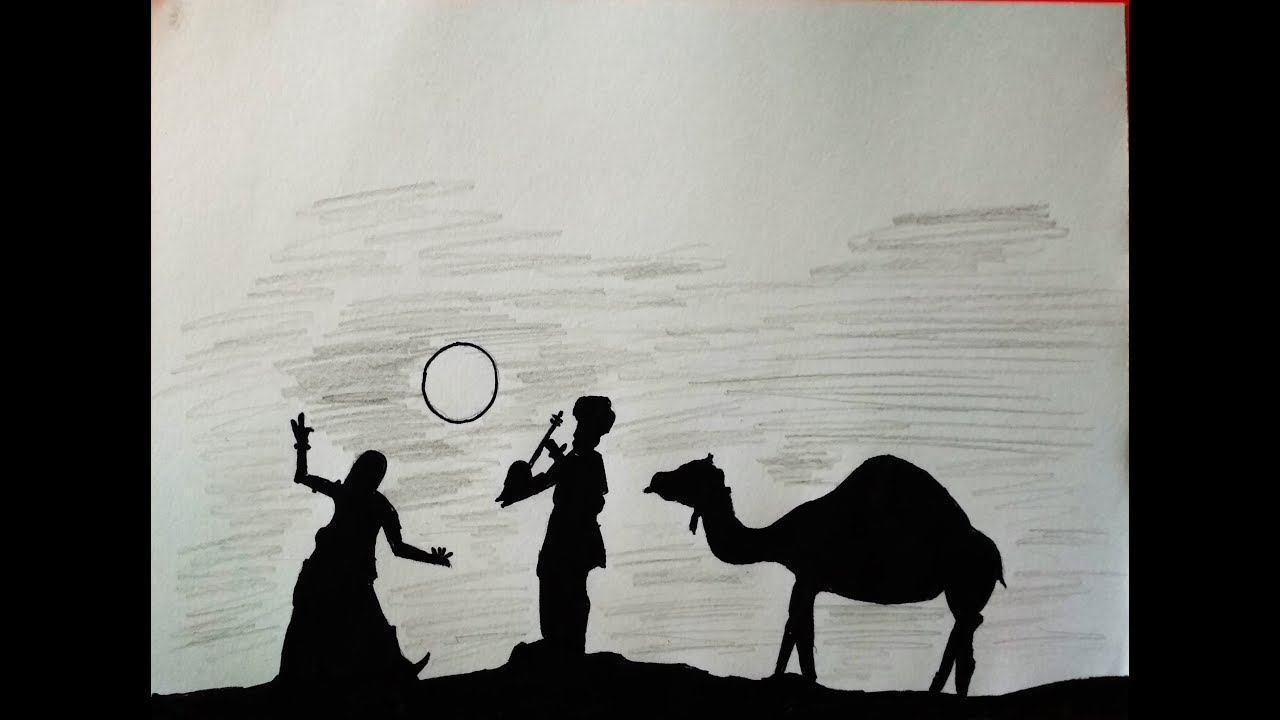 1280x720 rajasthani culture drawing rajasthani folk dance art - Culture Drawing