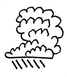 259x300 Look, Up In The Sky - Cumulus Cloud Drawing