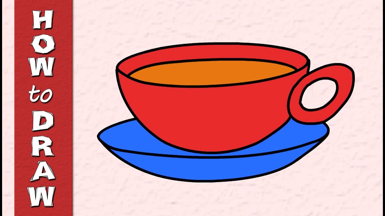 1280x720 kids educational web series how to draw a cup and saucer - Cup And Saucer Drawing