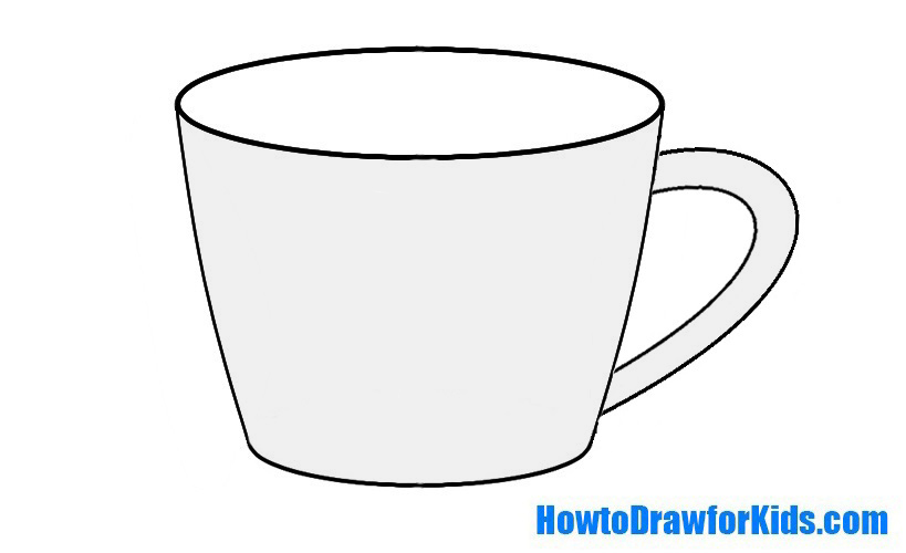 819x500 How To Draw A Cup For Kids How To Draw For Kids - Cup Drawing