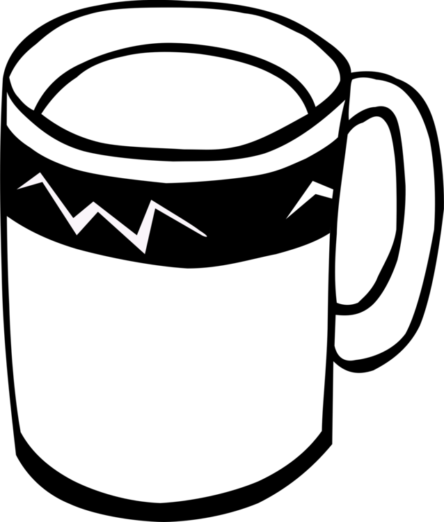 638x750 Collection Of Free Mug Drawing Line Art Download On Ui Ex - Cup Line Drawing