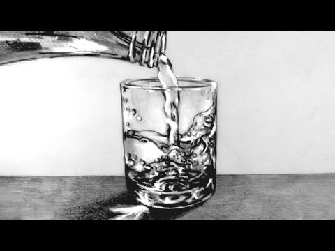480x360 how to draw a glass of water with water pouring into it narrated - Cup Of Water Drawing