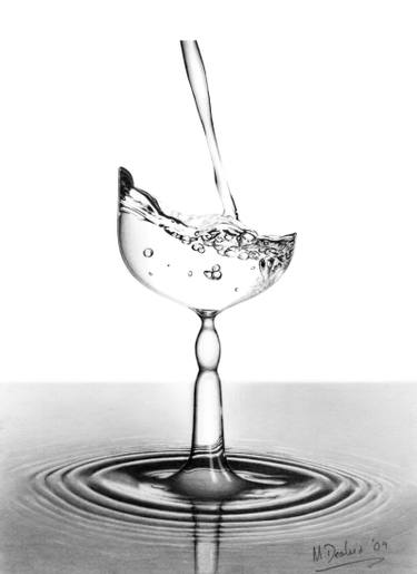 375x515 A Glass Of Water Or Is It Drawing - Cup Of Water Drawing