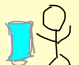 300x250 stickman next to cup of water - Cup Of Water Drawing