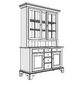 150x173 Step Back Cupboard Woodworking Plans And Information - Cupboard Drawings