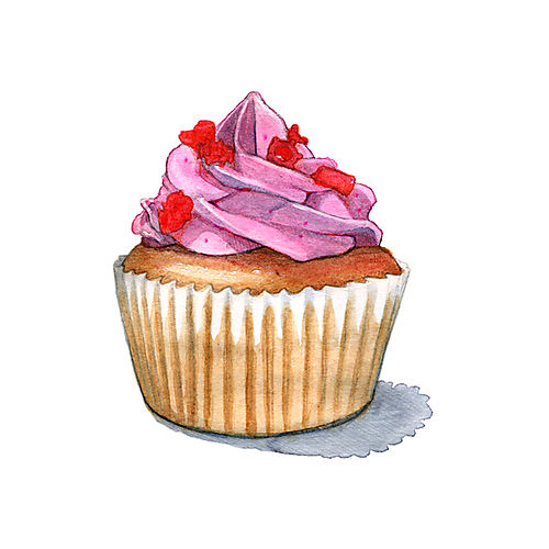 500x500 cupcake gallery images cupcake drawing and painting wallpaper - Cupcake Drawing