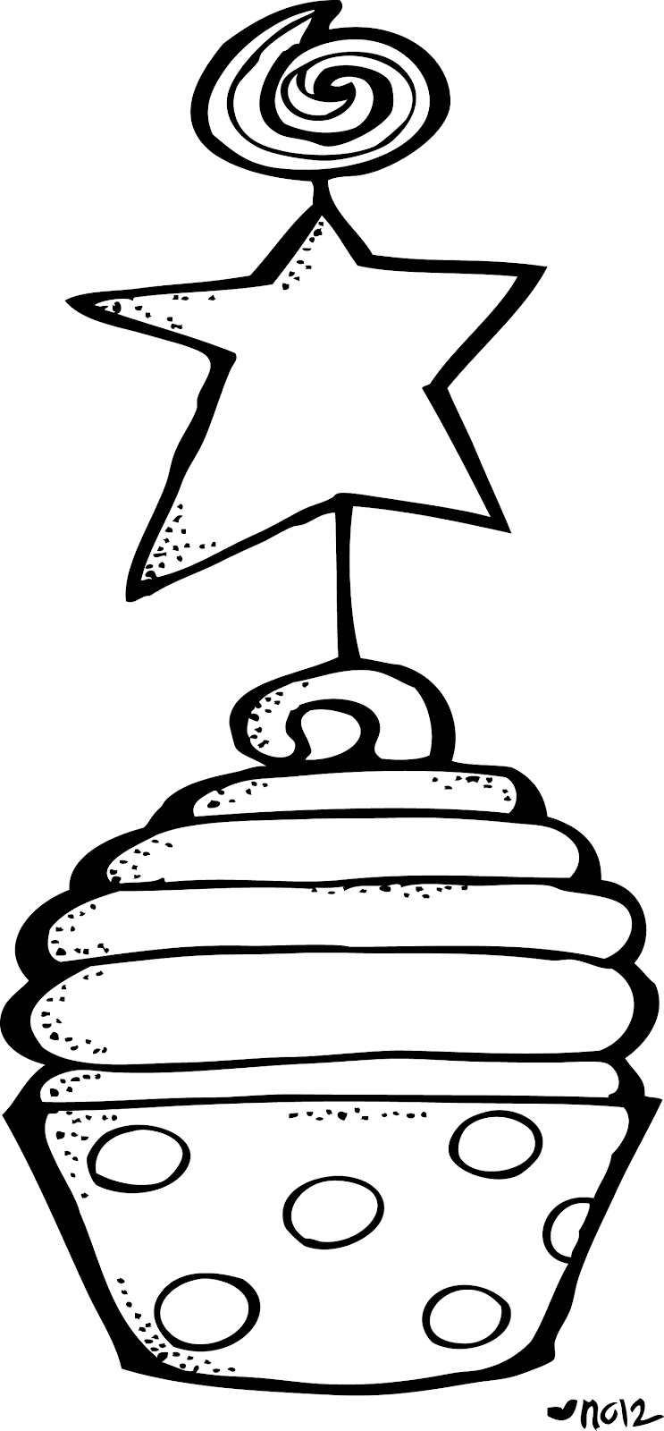 743x1600 Cupcake Black And White Fun Pics Images - Cupcake Drawing Black And White