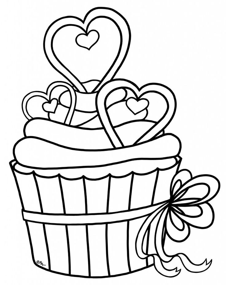 736x927 Drawn Cupcake Black And White - Cupcake Drawing Black And White