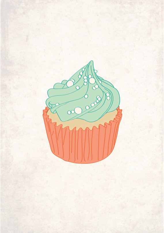 570x808 Cupcake Illustrations Group With Items - Cupcake Drawing Designs